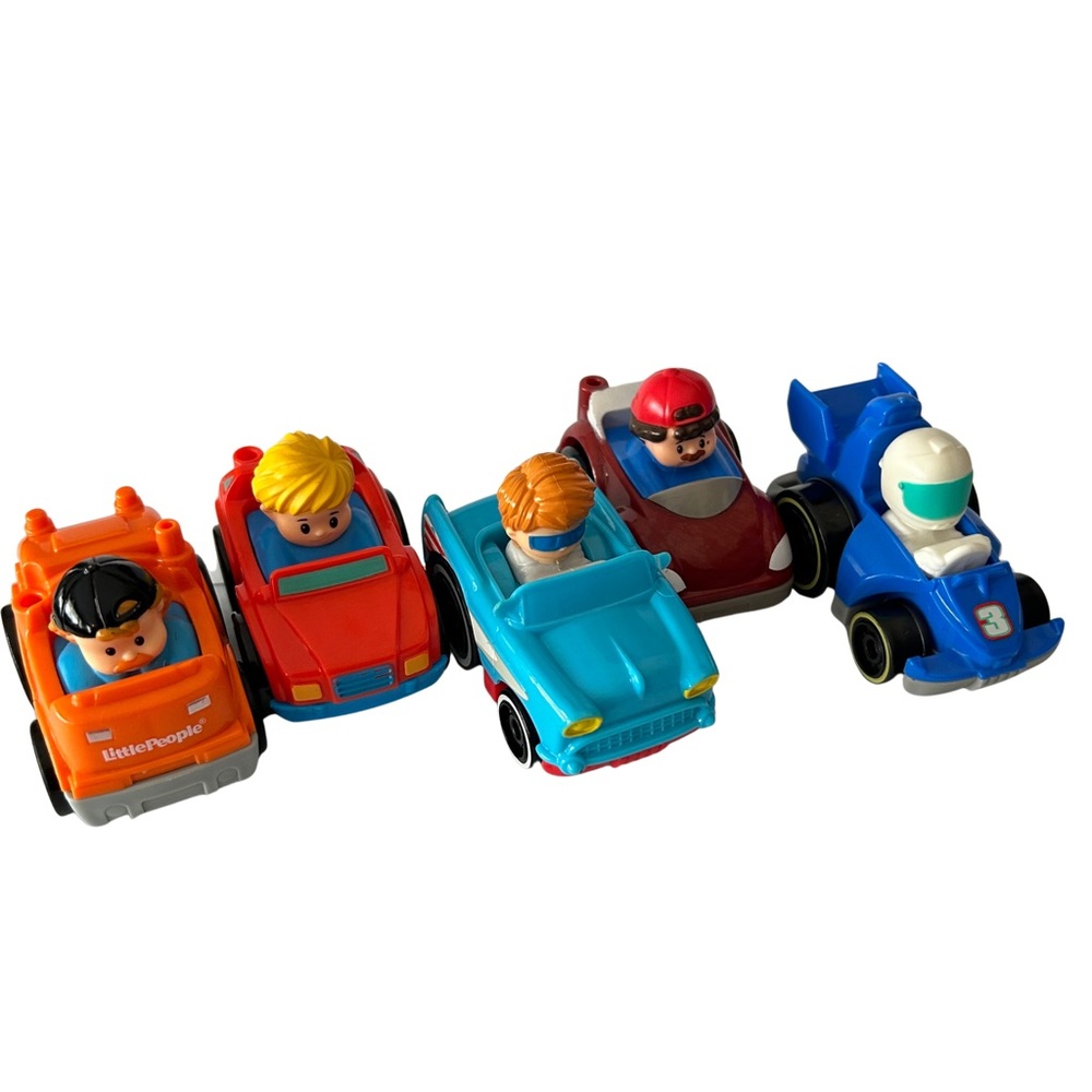 2/$30 ⭐️ Wheelies Bundle - 5 Little People Fisher-Price Wheelies